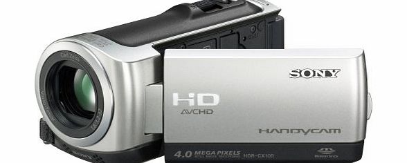 Sony HDRCX105ES High Definition Handycam Camcorder With 8GB Internal Memory - Silver (3hrs)