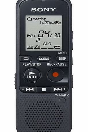 Sony ICD-PX312 - Digital voice recorder - flash 2 GB - MP3 - black
