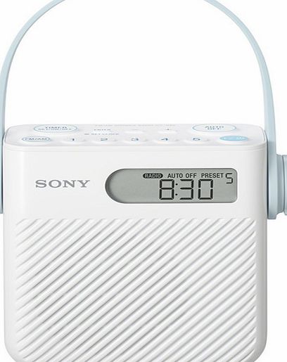 Sony ICF-S80 FM/AM Splash-proof Shower Radio