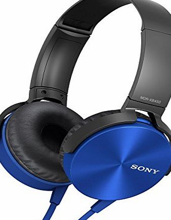 Sony MDR-XB450 Xtra Bass Overhead Headphones - Blue