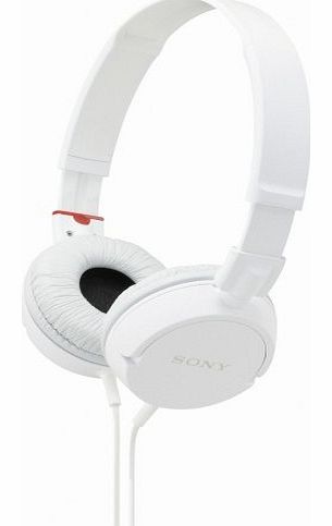 MDR-ZX100W Outdoor Headband Headphones - White