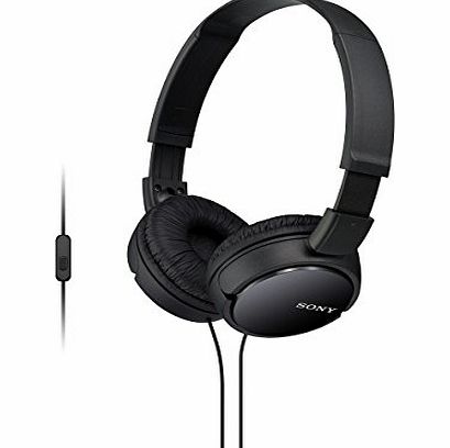 Sony MDR-ZX110AP Stereo Headphone (with In-line microphone) - Black