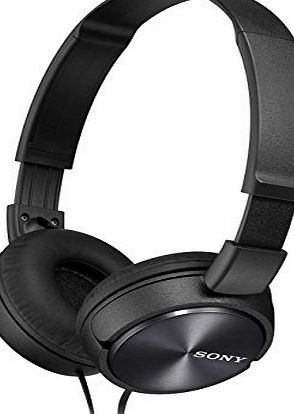 Sony MDRZX310 Foldable Headphones - Metallic Black