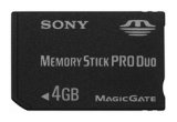 Sony Memory Stick PRO DUO (PSP Memory) - 4GB