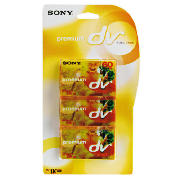 Sony Mini DV Camcorder Tape 3 Pack