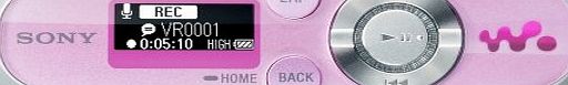 Sony NWZB153L B Series 4GB MP3 Player with Unique Quick Charge - Pink