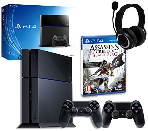 Sony PS4 Console with Assassins Creed IV, GP3 Headset & DualShock 4 Controller (PS4)