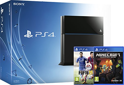 Sony PS4 Console with FIFA 15 and Minecraft (PS4)
