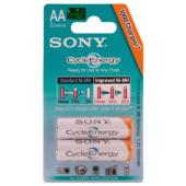 sony Rechargeable 2 x AA 2000mAh Battery Cycle
