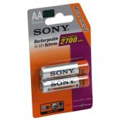 Sony Rechargeable 2 x AA 2700mAh Battery Blister
