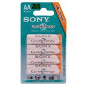 sony Rechargeable 4 x AA 2000mAh Battery Cycle