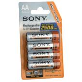 Rechargeable 4x AA 2500mAh Battery Blister