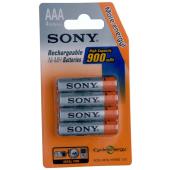 sony Rechargeable Ni-MH 4 x AAA Batteries