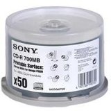 Sony 80min/700MB Thermo printable CD-R spindle 50pk