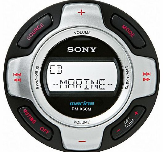 RMX-60M - Marinre Remote with display for use with all Sony Unilink Head Units Sony wired remote controls and displays