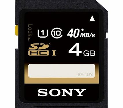 Sony SF4U 4 Gb Secure Digital High Capacity (Sdhc) -