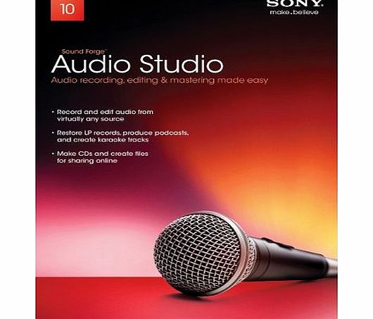 Sony Sound Forge Audio Studio 10 2011 Release (PC)