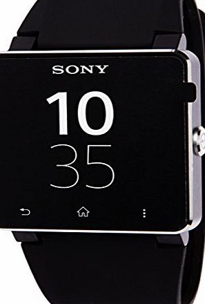 Sony Universal SmartWatch 2 SW2 with Bluetooth One Touch NFC for Smartphones with Android 4.0 - Black Sil