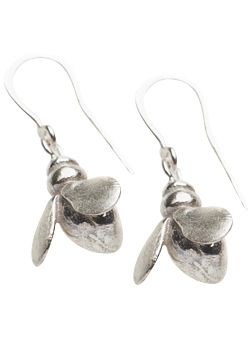 Sonya Bennett High Summer Silver Honey Bee Earrings By Sonya