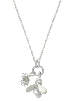 Sonya Bennett High Summer Silver Honey Bee Pendant By Sonya