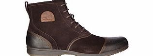 SOREL Greely brown leather brogue boots