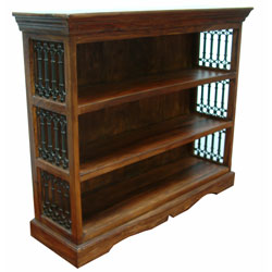 Capsule Low Bookcase - Sheesham Wood