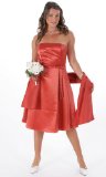 Soul Cal 50s Bridesmaids Dress - Orange - Small