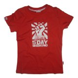 Soul Cal Lazy Lady 5 Day Weekend T-shirt, Red, 12