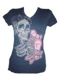 Soul Cal Rock Steady - Midnight Lupe Womens Tshirt /Skinny Fit Small (UK 8 - 10)
