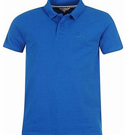Soul Cal SoulCal Mens Pique Polo Shirt Short Sleeve Tee Top Casual Comfort Fashion Smart Blue Aster M