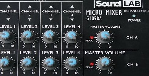 Soundlab G105DA Soundlab 4 Channel Stereo Microphone Mixer