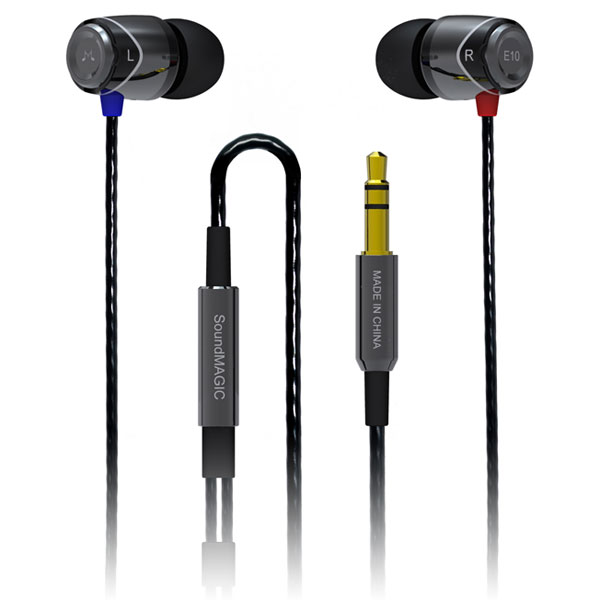 E10 In-Ear Earphones Colour Black/Red