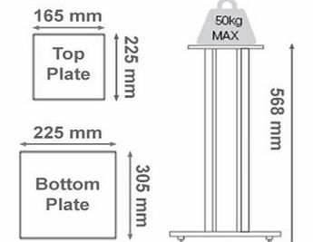 Soundstyle Z-2 New Improved Hi-Fi Speaker Stands Z2 (Silver) from AVOPRO