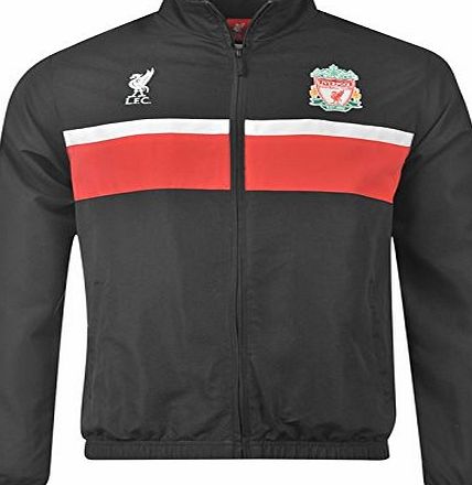 Source Lab Mens LFC Logo Zip Fastening Long Sleeves Sport Tracksuit Jacket Black M