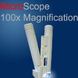 Sourcing4U Portable Pocket 100X Magnification LED Illuminated Microscope