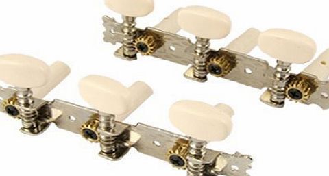 2 Pcs Classical Guitar Right Left Tuning Peg Machine Head Tuners