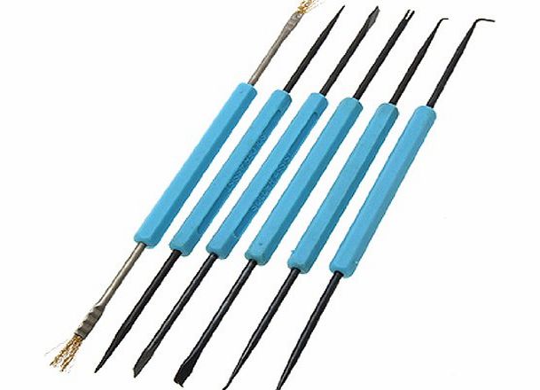 Sourcingmap 6-Pieces Double-sided Soldering Aid Repair Tools Set