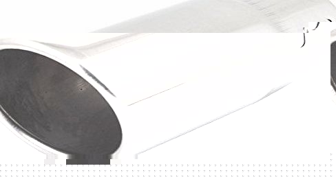 Sourcingmap 6cm Inlet Dia Silver Tone Rolled Edge Exhaust Pipe Muffler for Car