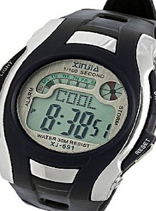 Adults Sports LCD Digital Alarm Wrist Watch Stopwatch