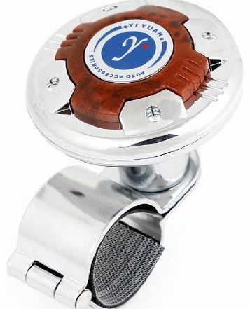 Automobile Car Steering Wheel Aid Knob Spinner Spare Part Burgundy Silver Tone