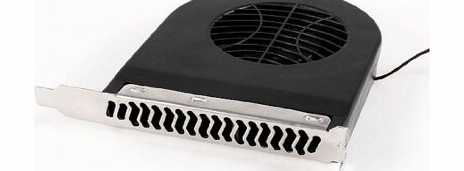 Sourcingmap Computer PC Case Cooling System PCI Slot Fan Exhaust Blower Cooler 110mmx88mm