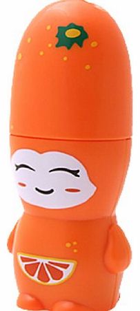 Sourcingmap Fashion Cute Battery Powered Cartoon Pattern Mini Orange Cooling Fan