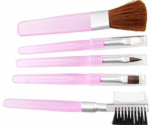 Sourcingmap Ladies Blusher Eye Shadow Lip Cosmetic Makeup Brush Set