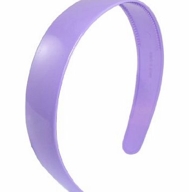 Lady Purple Plastic Hair Hoop Headband Ornament w Teeth