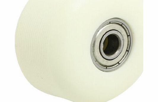 Sourcingmap Nonslip 51mm 2`` Off White PU Skateboard Wheel   608ZZ Bearing