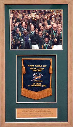 South Africa Player issue pennant and#8211; England pool game