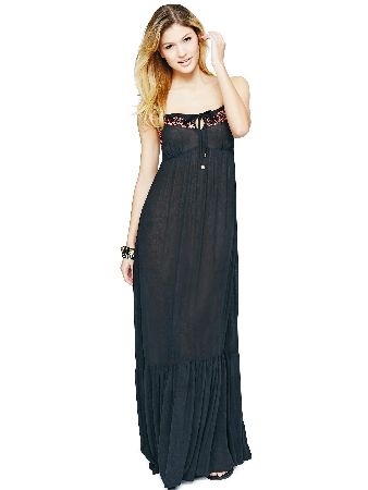 Crinkle Strappy Maxi Dress