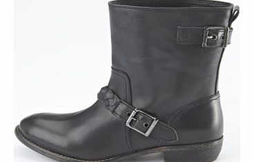 South Leather Casual Flat Ankle Boots