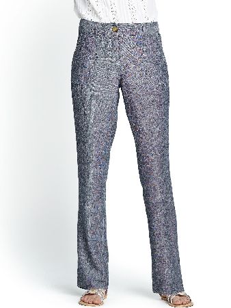 South Linen Textured Chino Trouser