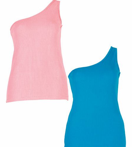 South One Shoulder Pack Of Two Vests